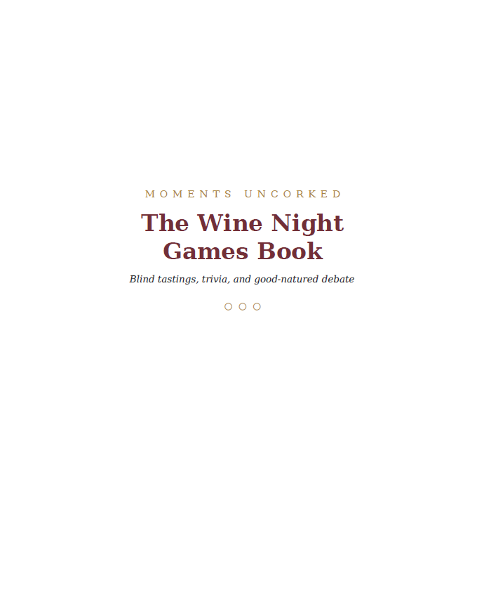 The Wine Night Games Book